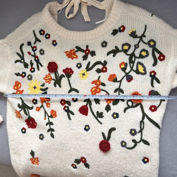 Anthropologie Floral Appliqued Sweater
Tunic Dress Alpaca Blend size S - Picture 13 of 16